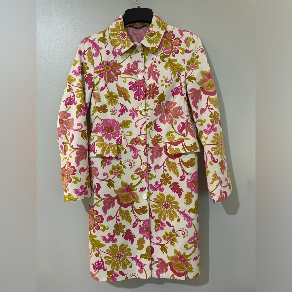 Boden women’s long jacket small floral design
